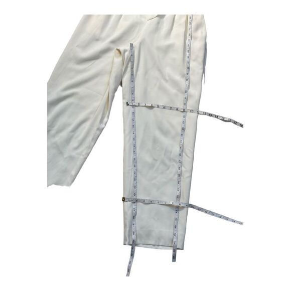 Sideffects Women’s Vintage Ivory Long Sleeve Jumpsuit Size 12 - Picture 14 of 16